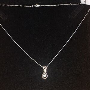 Sterling Silver Infinity Pendant Necklace